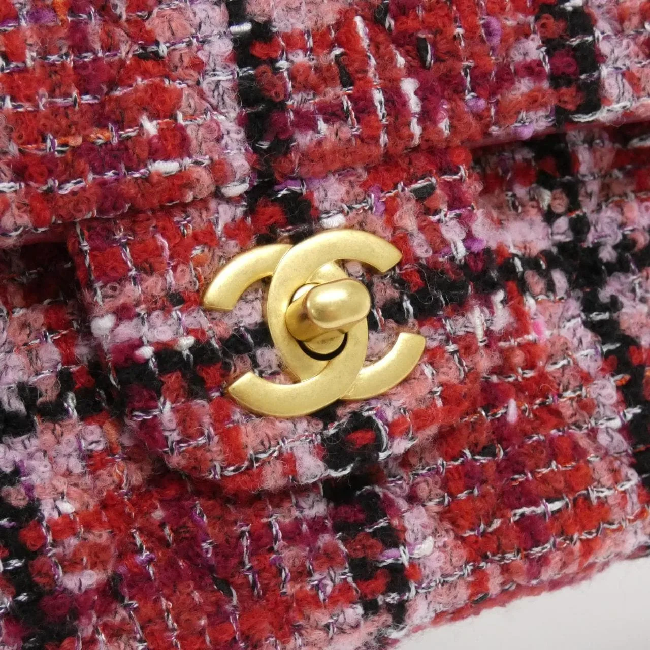 CHANEL Matelasse 1112 肩背包 粗花呢 4