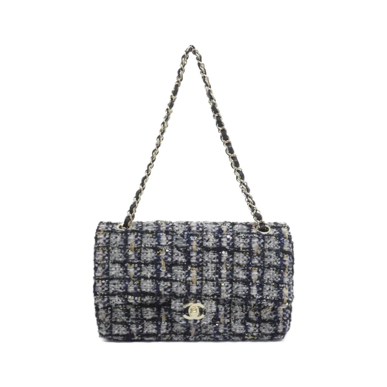 CHANEL Matelasse 1112 Shoulder Tweed