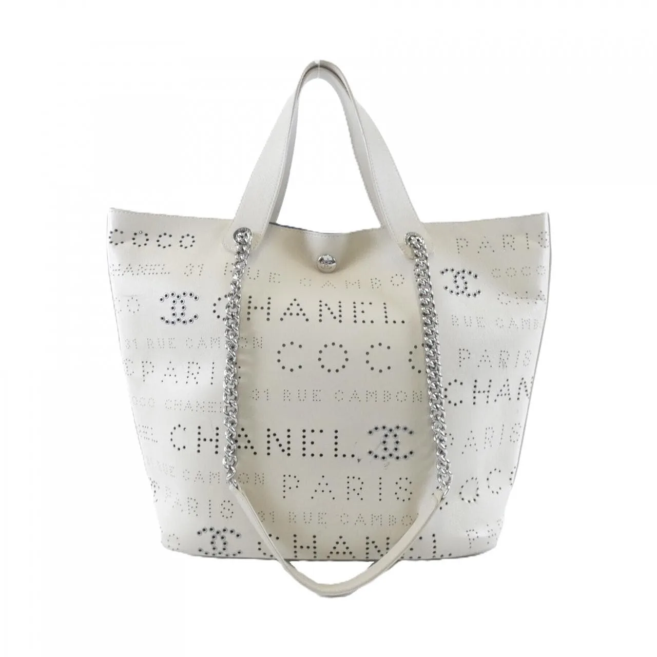 CHANEL AS0303 手提包 粗花呢 藍色 粗花呢 中古品B - 縮圖 2