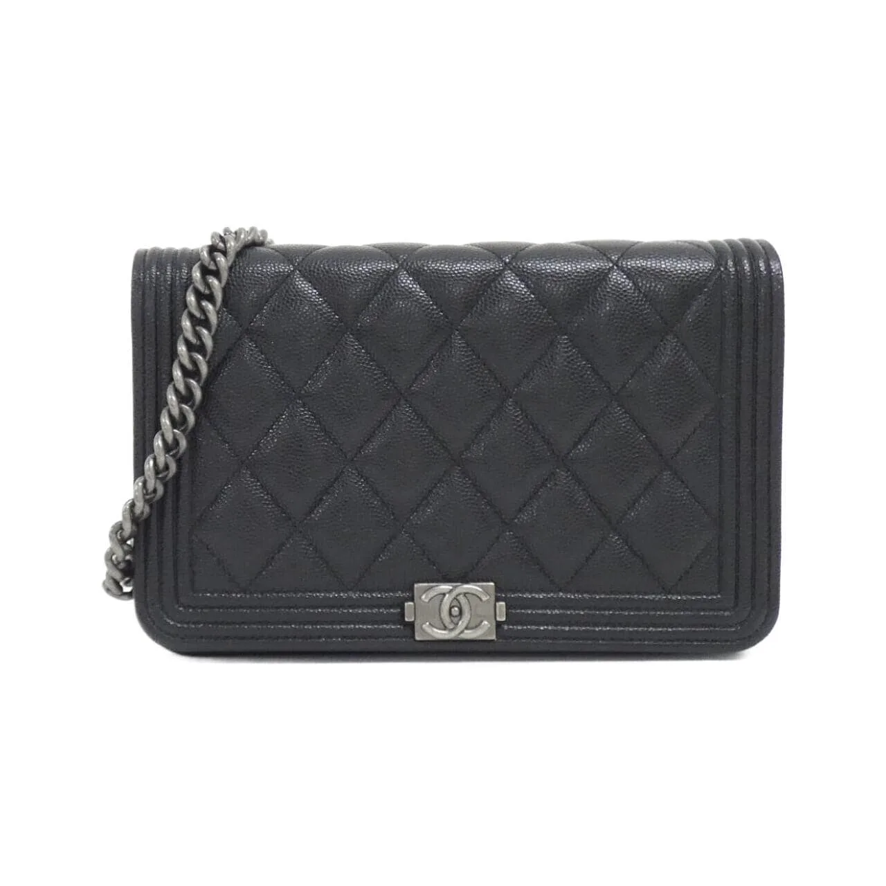 CHANEL Boy Chanel AP1117 Wallet Grained Calfskin