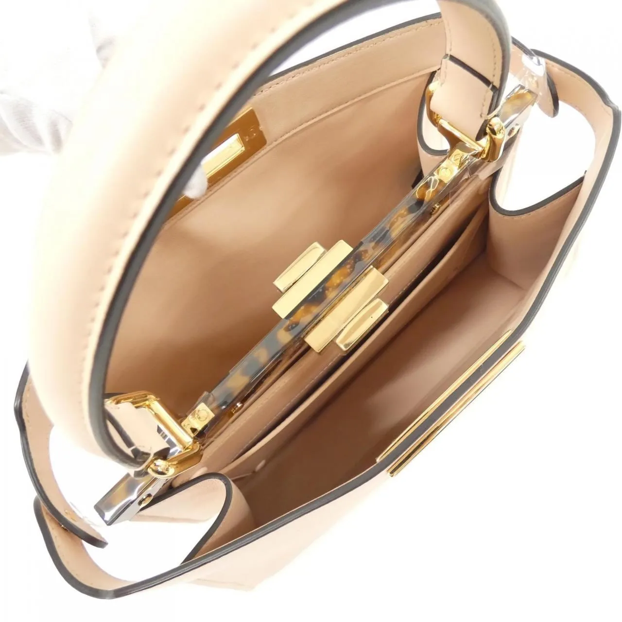 FENDI Peekaboo 8BN321 AF2J Handbag 黑色 中古品A - 縮圖 7