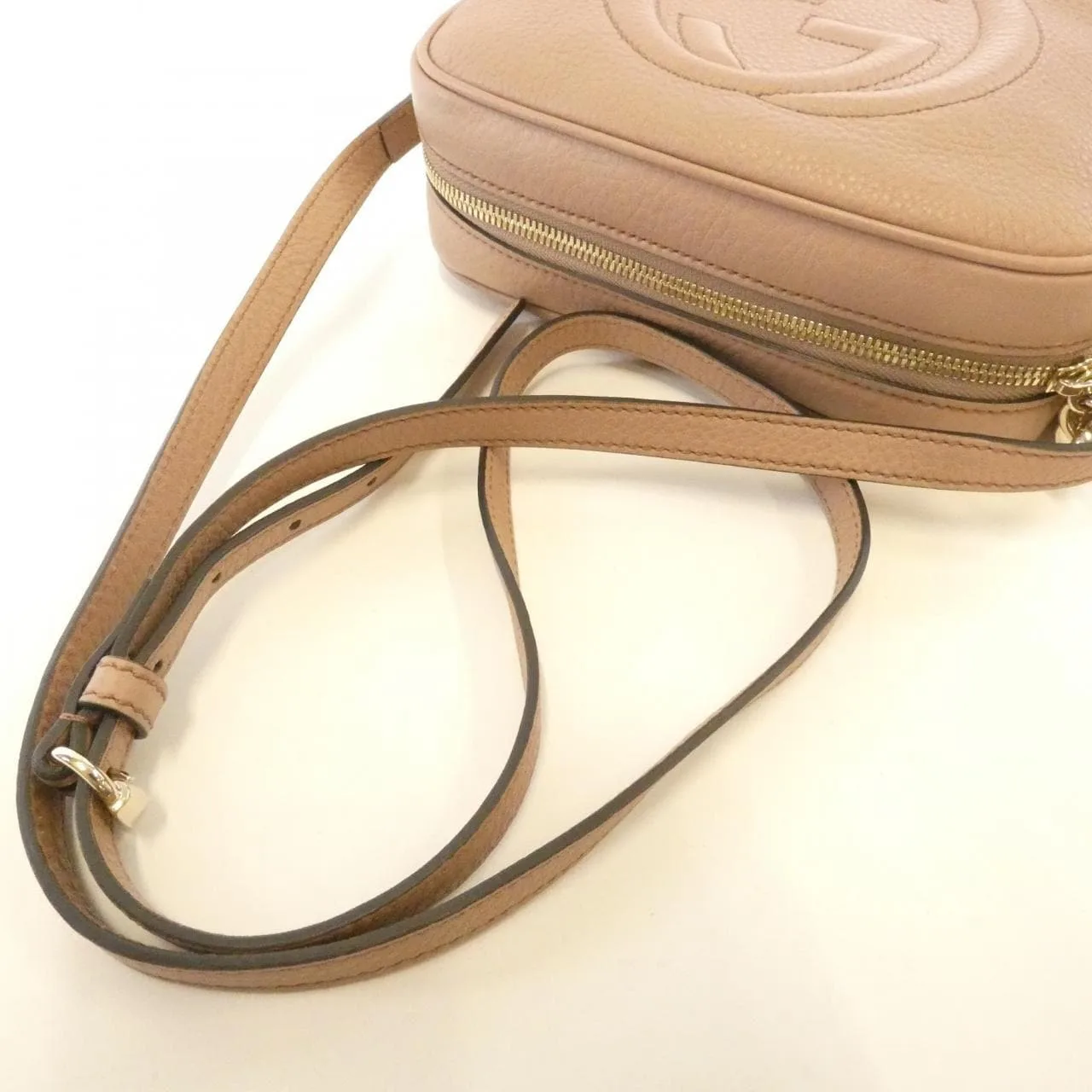 GUCCI Soho 308364 A7M0G Shoulder Leather 黑色 皮革 中古品A - 縮圖 8