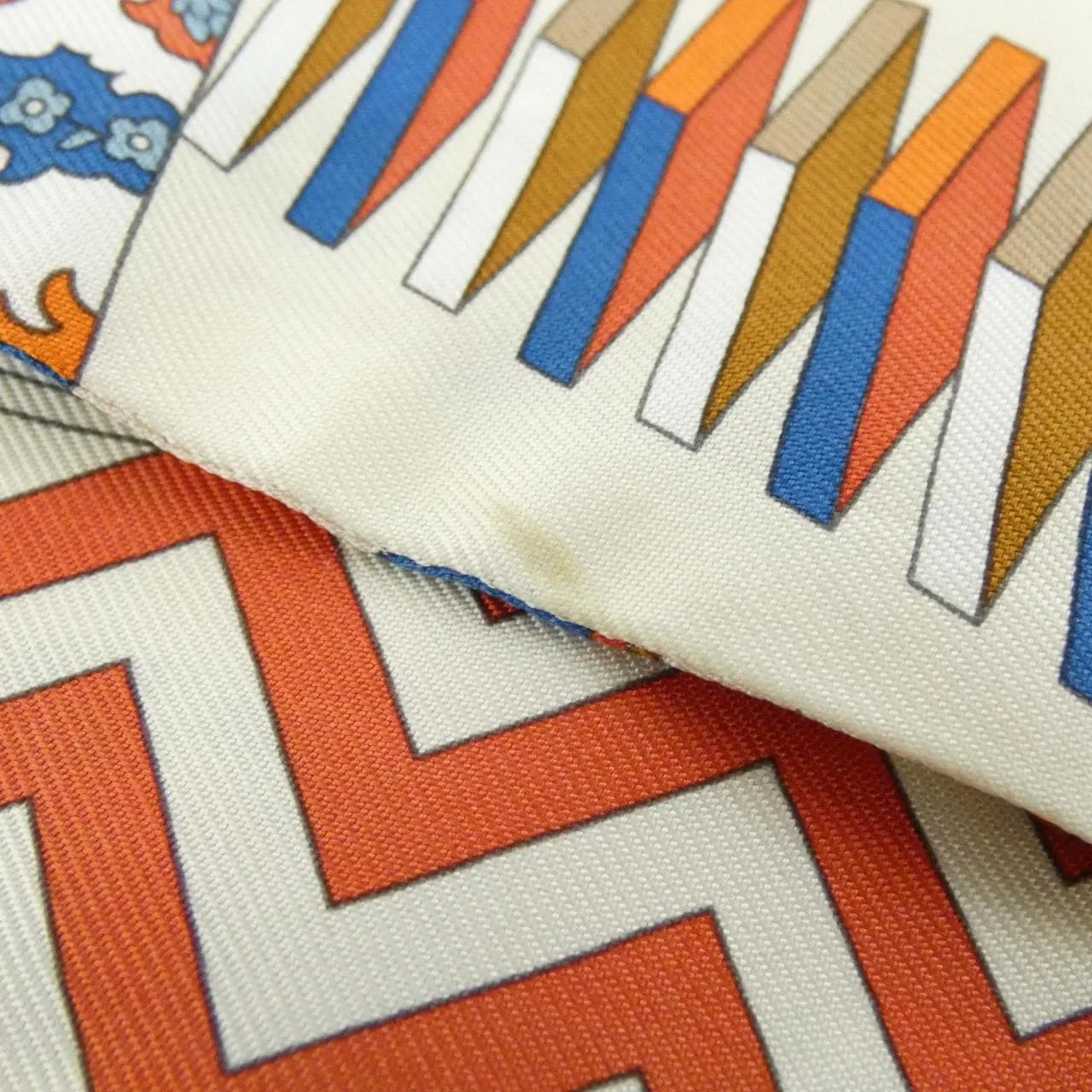 HERMES 063464S Scarf Blue Rank A - Thumbnail 4