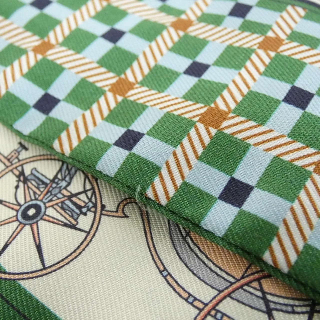 HERMES 064108S Scarf 黑色 中古品A - 縮圖 3