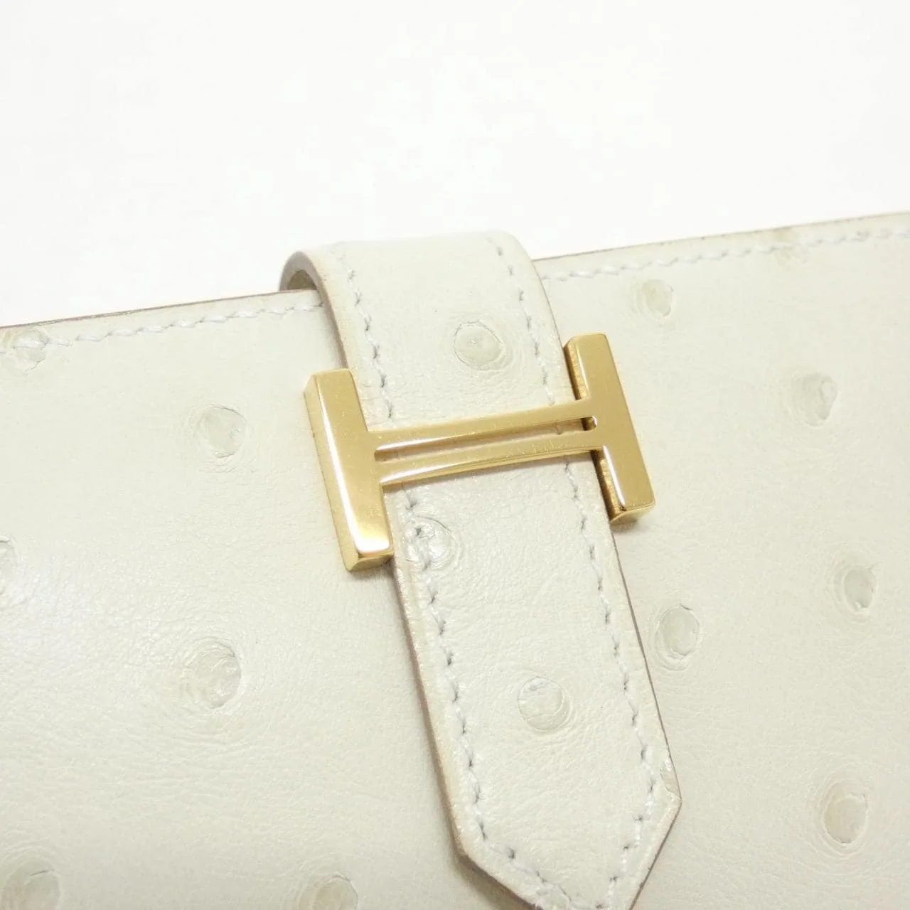 HERMES 044073CC 銀包 鴕鳥皮 5