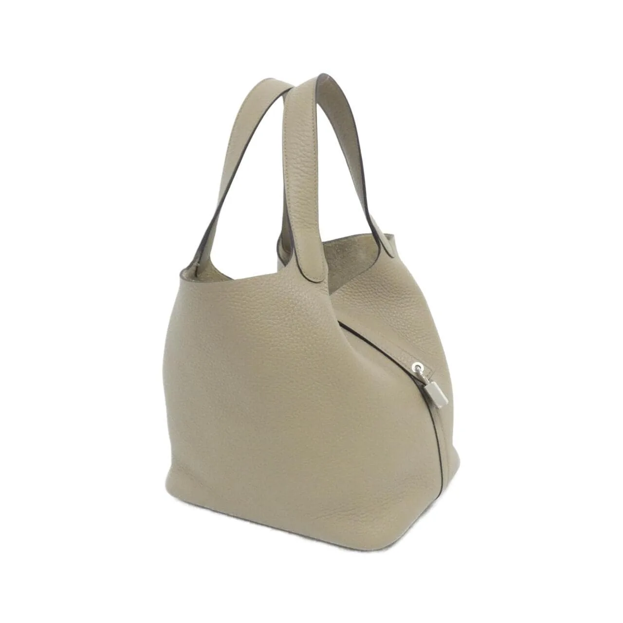 HERMES Picotin 060991CK Handbag Clemence