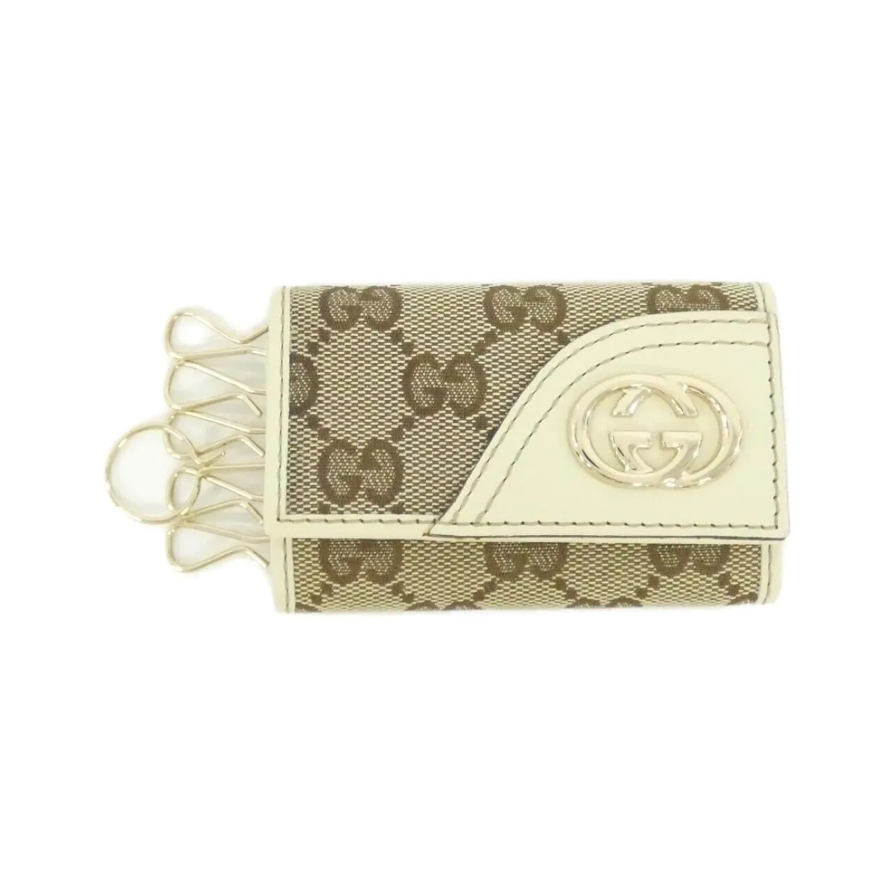 GUCCI 181599 Key Case Canvas