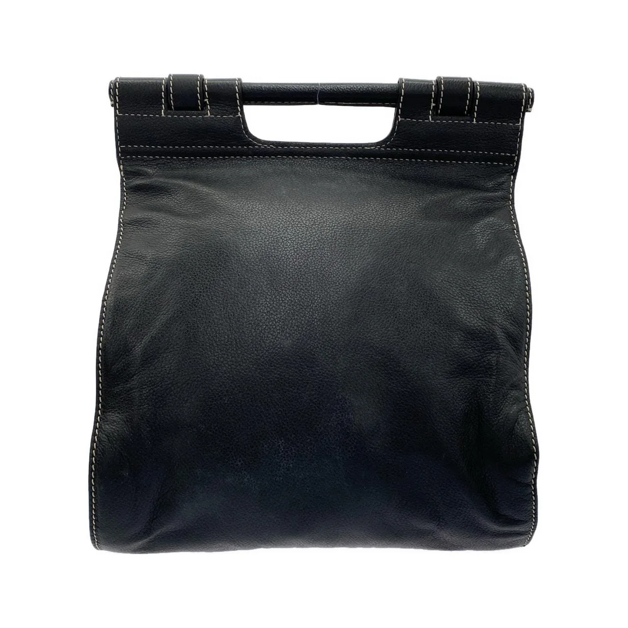 LOEWE Handbag Leather Black Leather Rank A - Thumbnail 2