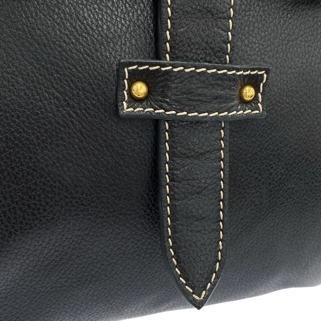 LOEWE Handbag Leather Black Leather Rank A - Thumbnail 6