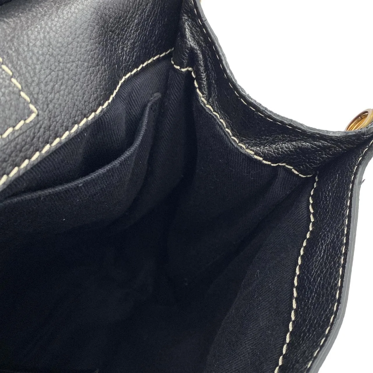 LOEWE Handbag Leather Black Leather Rank A - Thumbnail 10