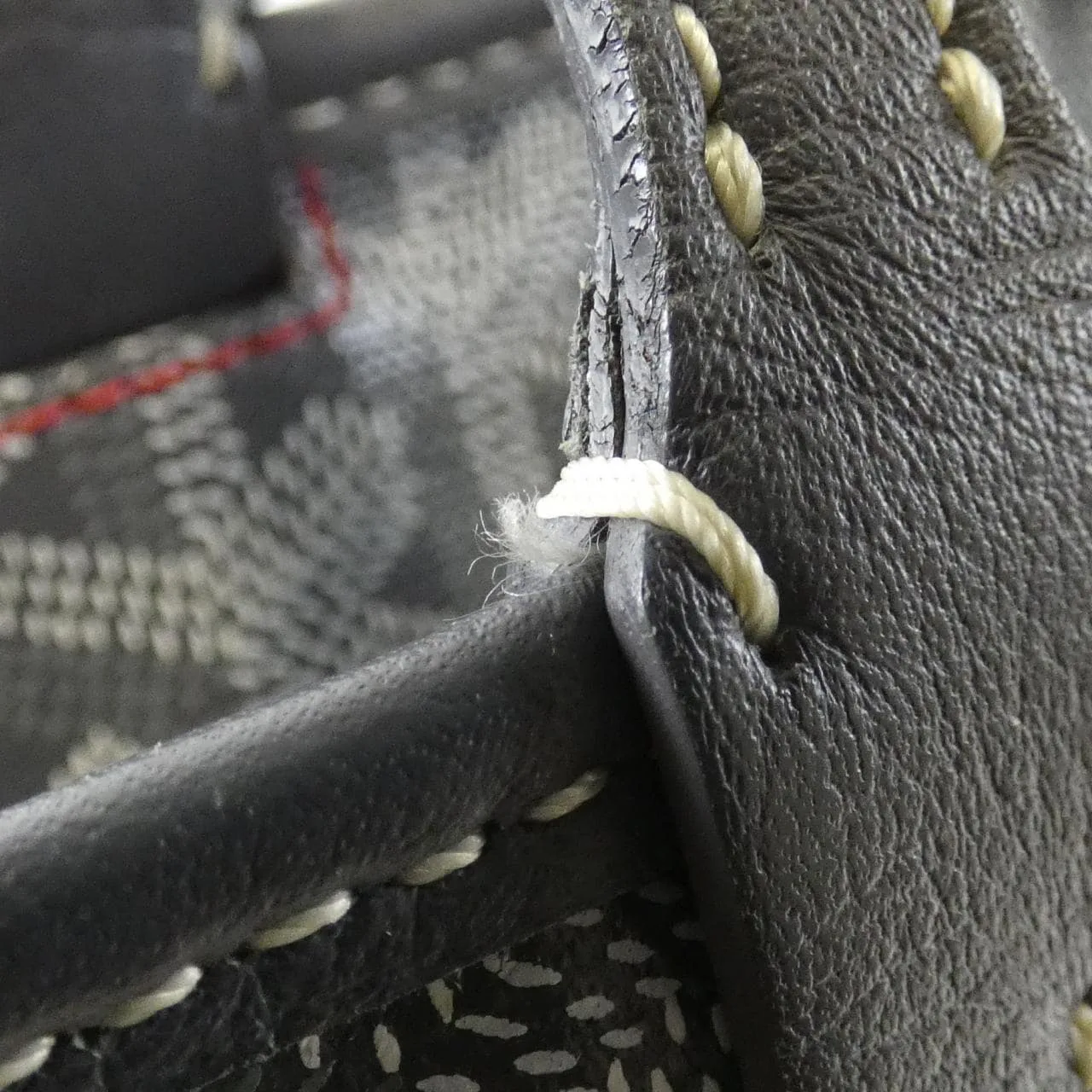 GOYARD Artois AMA ARTOIS PM 手提包 帆布 灰色 帆布 中古品B - 縮圖 8