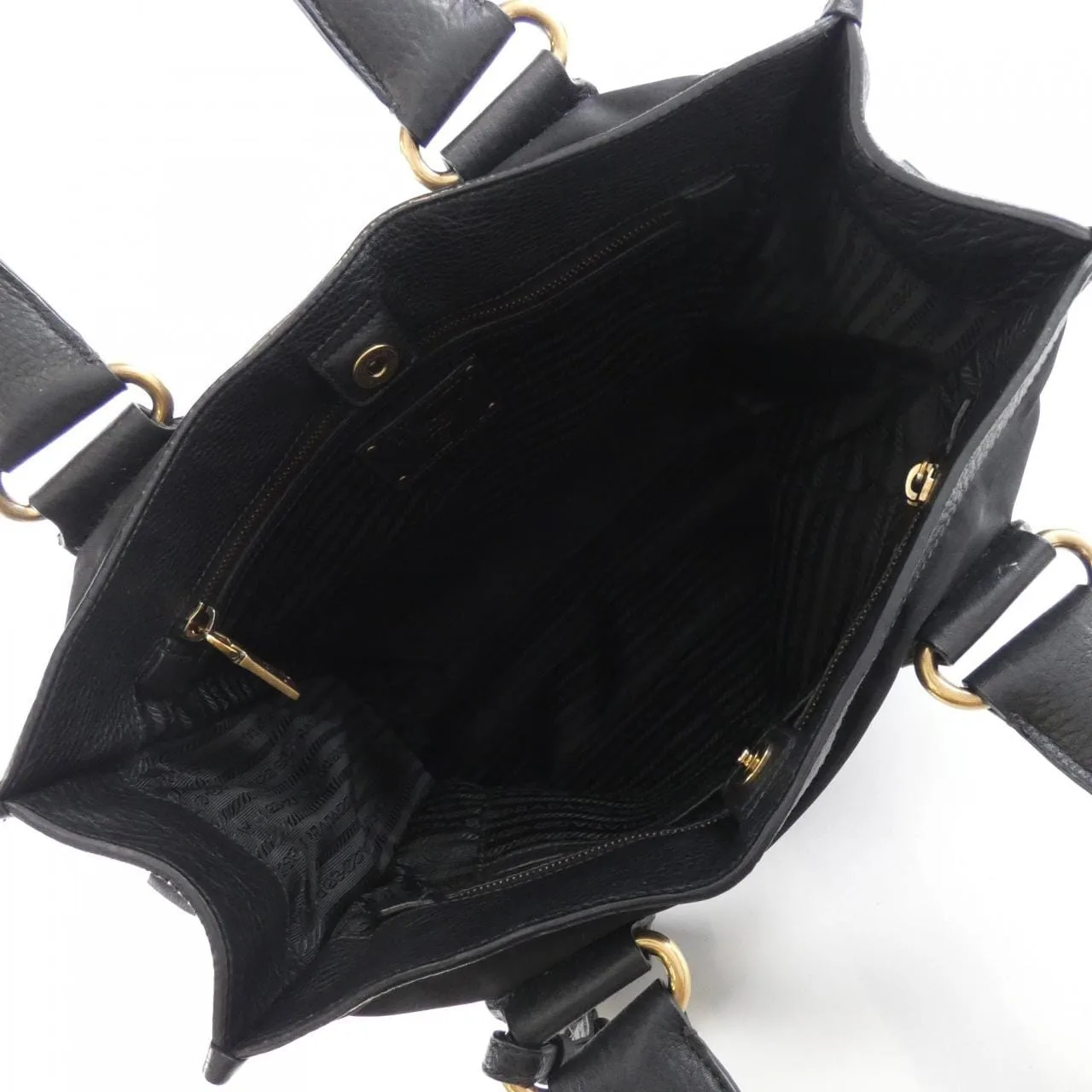 PRADA BR4808 手提包 黑色 中古品A - 縮圖 7