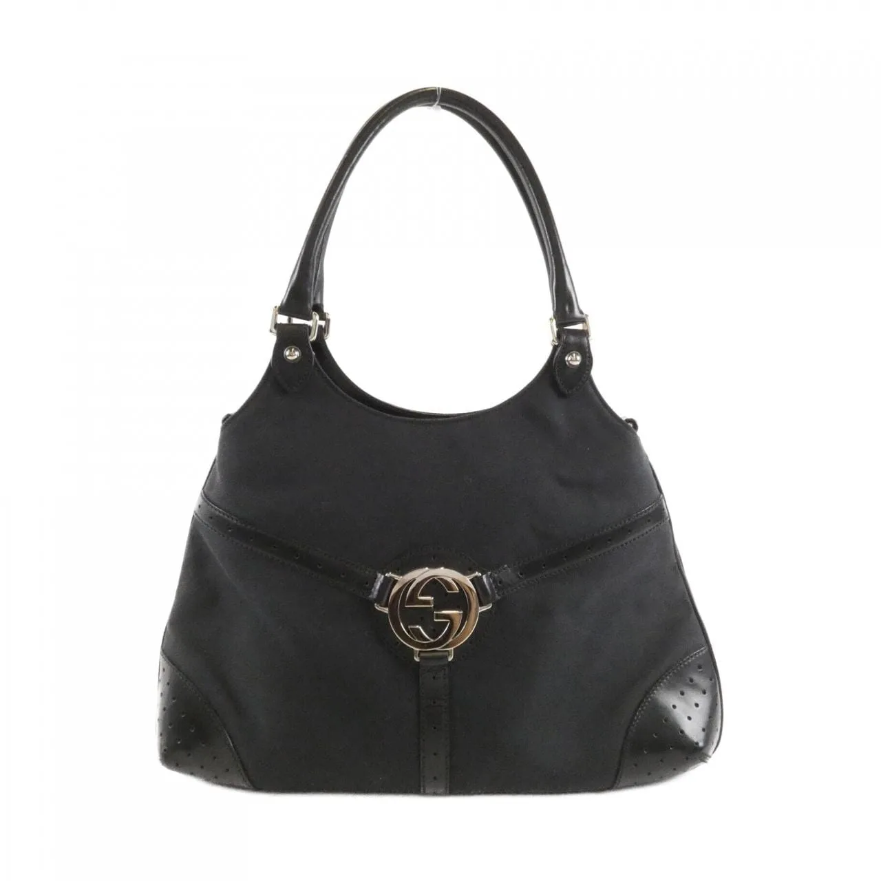 GUCCI 114875 Shoulder Canvas Black