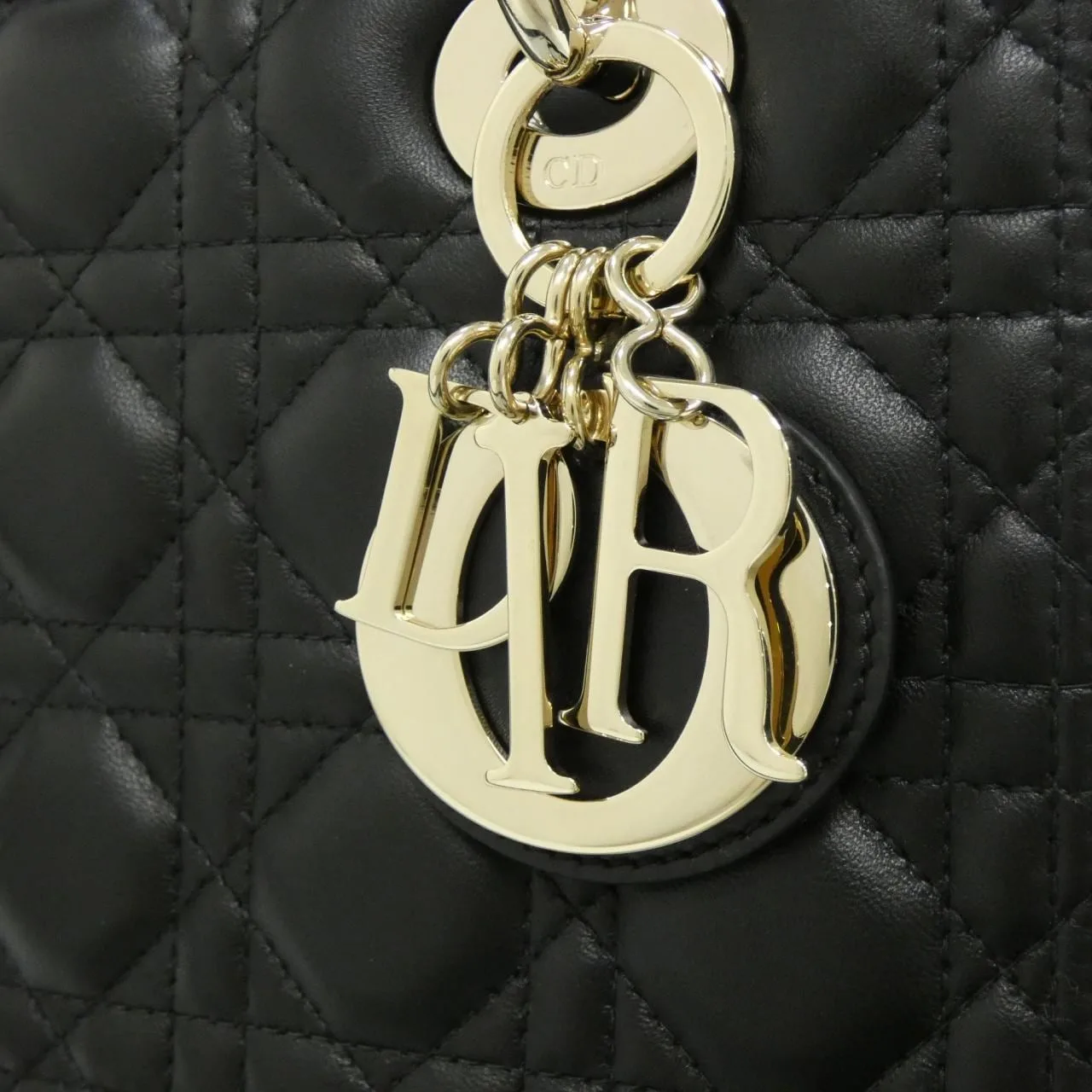 DIOR Lady Dior M0565ONGE Handbag Lambskin Black Lambskin - Thumbnail 3