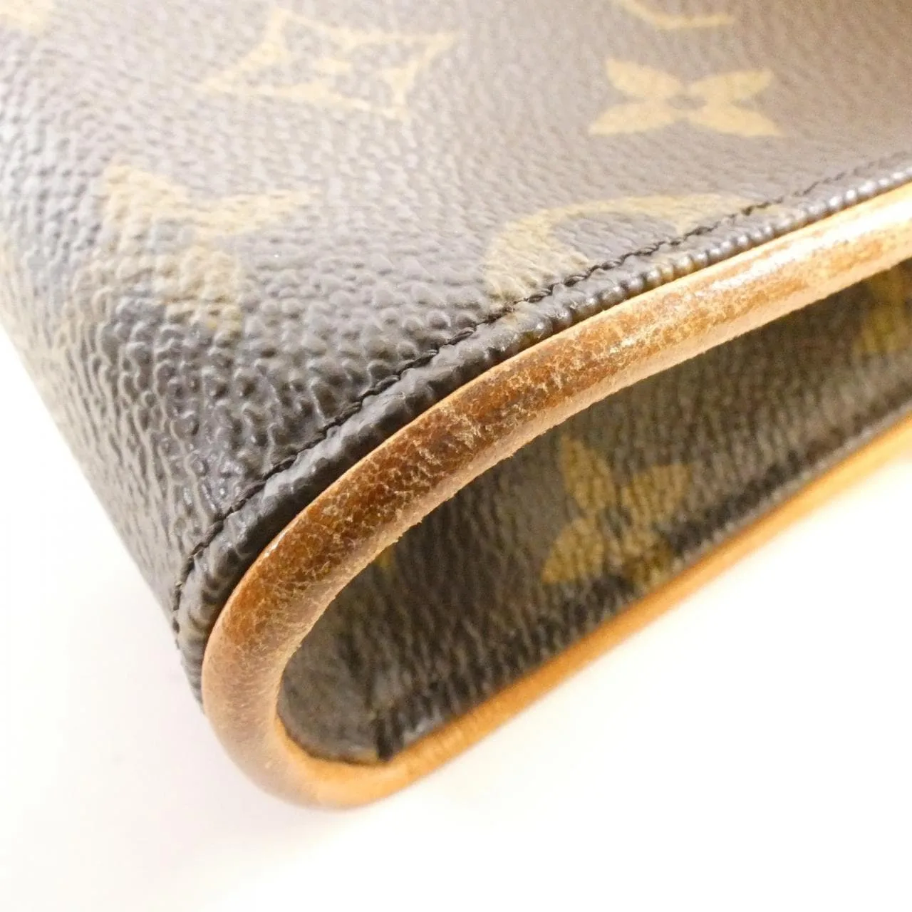 LOUIS VUITTON Pochette M51855+M67304 Belt Monogram 黑色 Monogram 中古品B - 縮圖 3