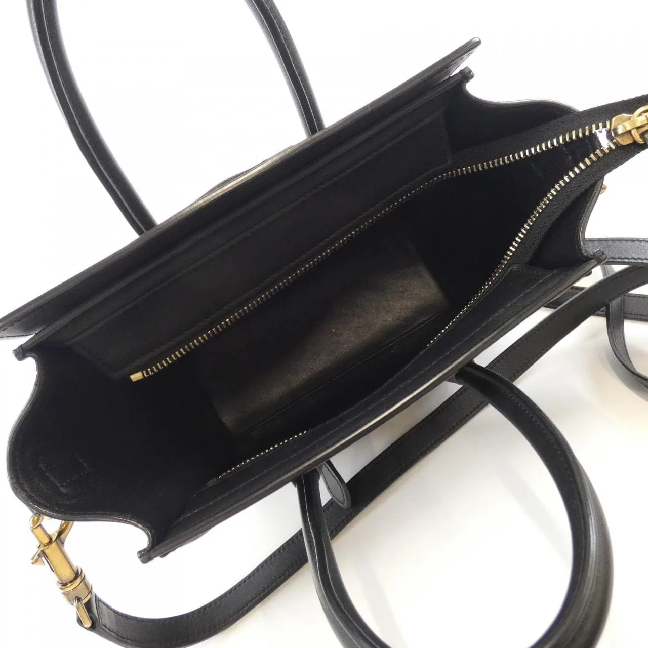 CELINE Luggage 189243HSC Handbag Black Rank B - Thumbnail 9