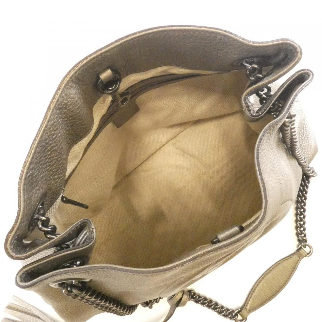 GUCCI 308982 AH90G Shoulder Leather 米色 皮革 中古品B - 縮圖 8