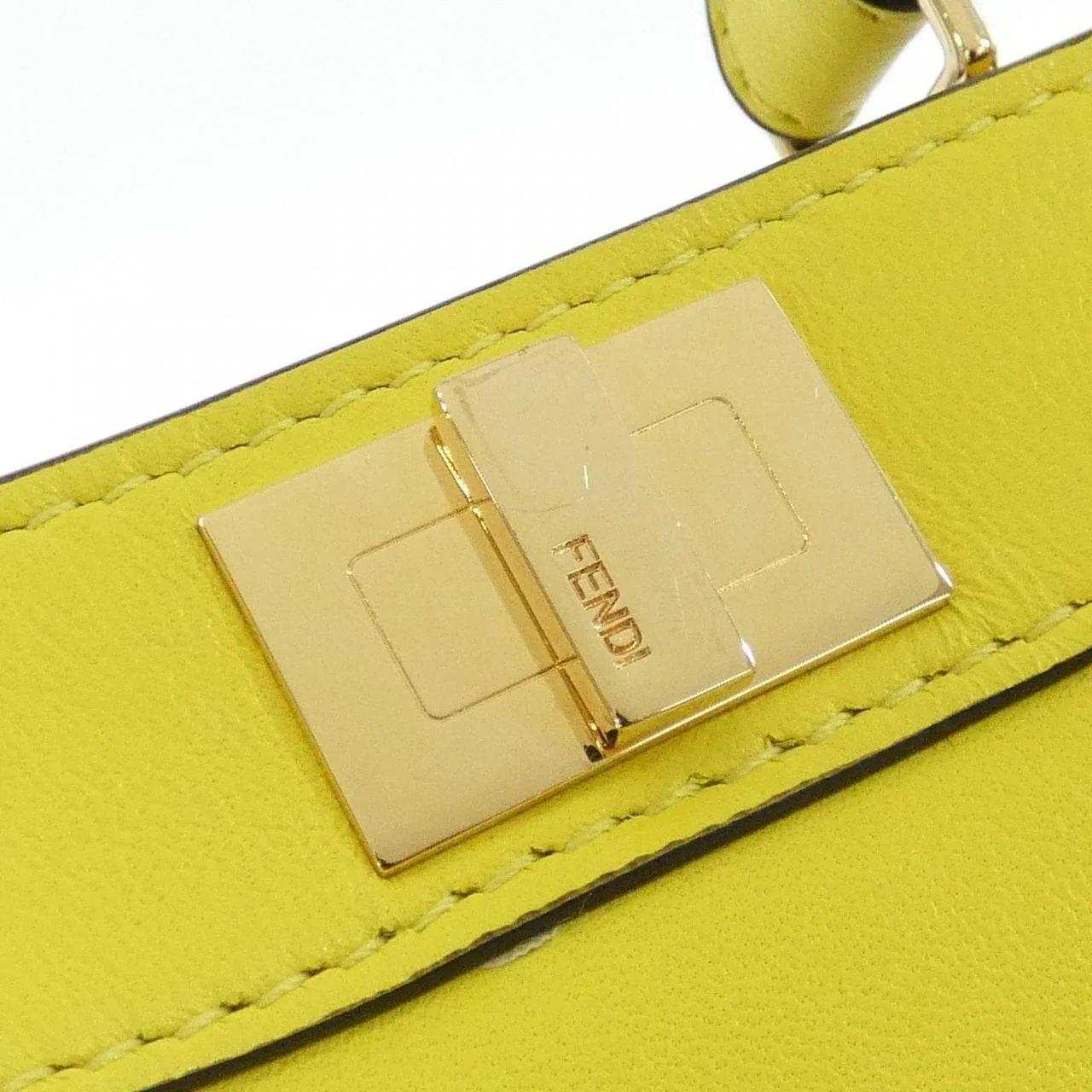 FENDI Peekaboo 7AS294 ABVE 手提包 皮革 黑色 皮革 中古品A - 縮圖 3
