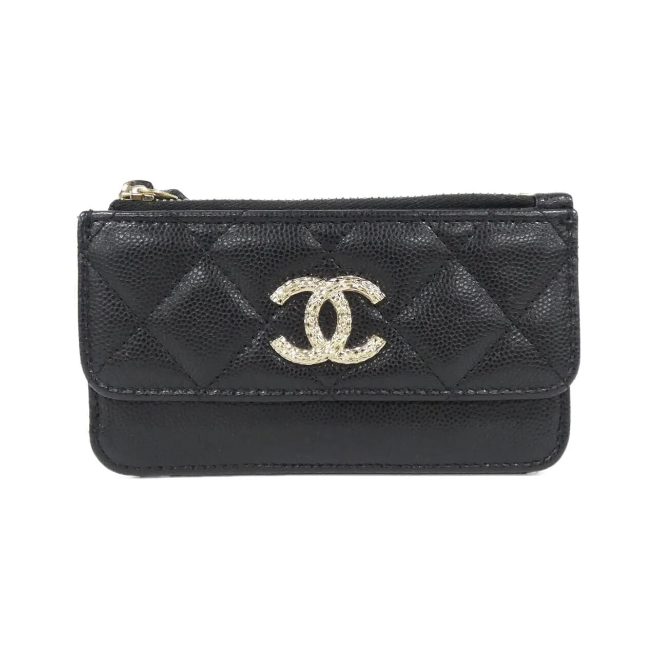 CHANEL AP4314 Card Case Grained Calfskin