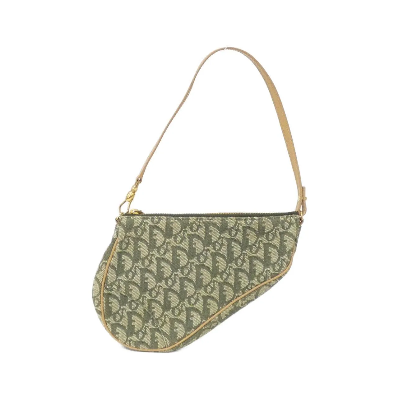 DIOR Handbag Canvas Green