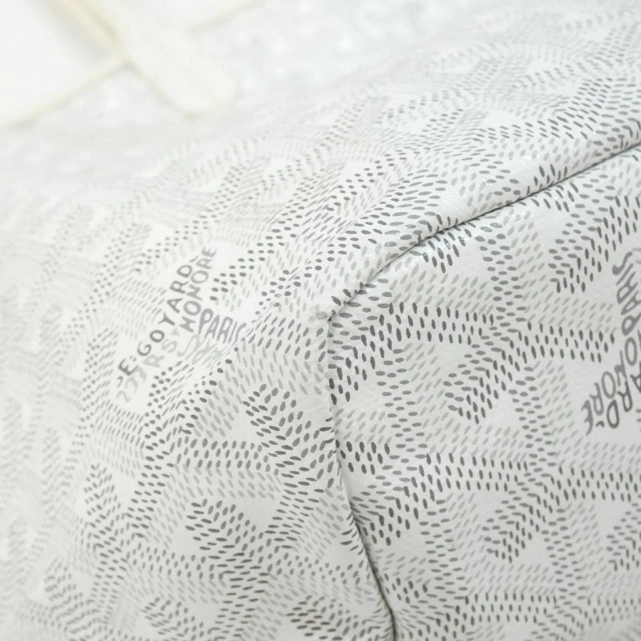 GOYARD Saint Louis AMA LOUIS PM Tote Canvas 白色 帆布 中古品A - 縮圖 2