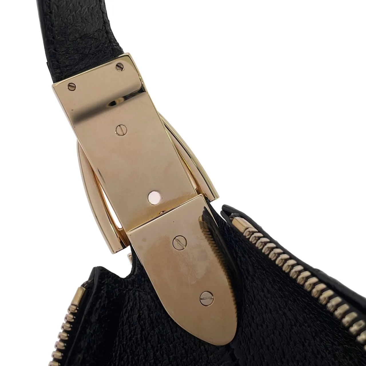 GUCCI 145764 肩背包 帆布 黑色 帆布 中古品A - 縮圖 9