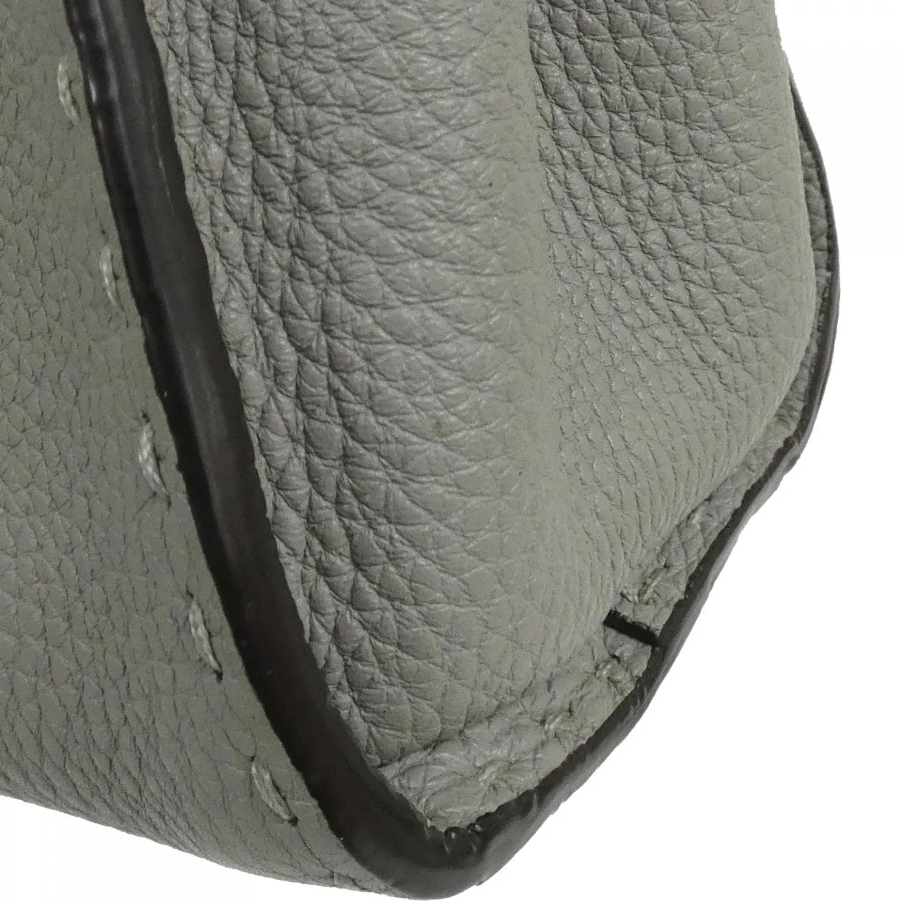 FENDI Peekaboo 8BN244 ALFW Handbag Python 灰色 蟒蛇皮 中古品A - 縮圖 5