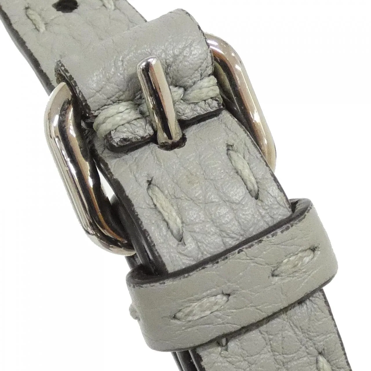 FENDI Peekaboo 8BN244 ALFW Handbag Python 灰色 蟒蛇皮 中古品A - 縮圖 8