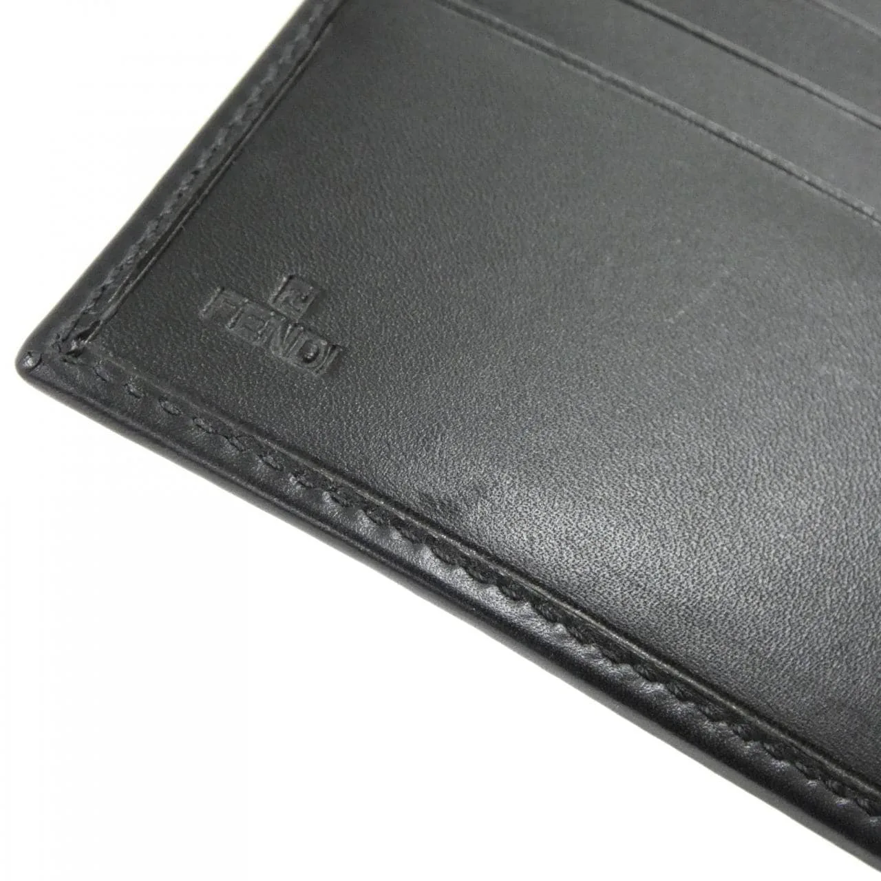 FENDI 7M0001 KHK Wallet Canvas Black Canvas Rank A - Thumbnail 3