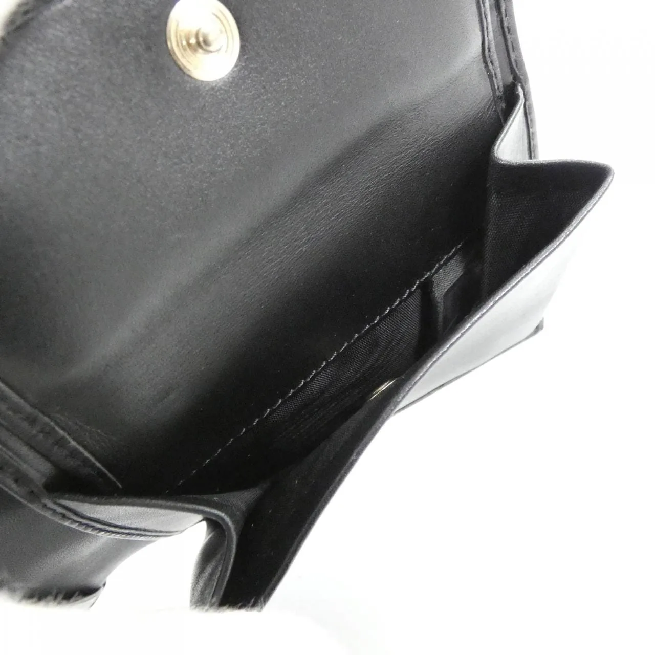 FENDI 7M0001 KHK Wallet Canvas Black Canvas Rank A - Thumbnail 4