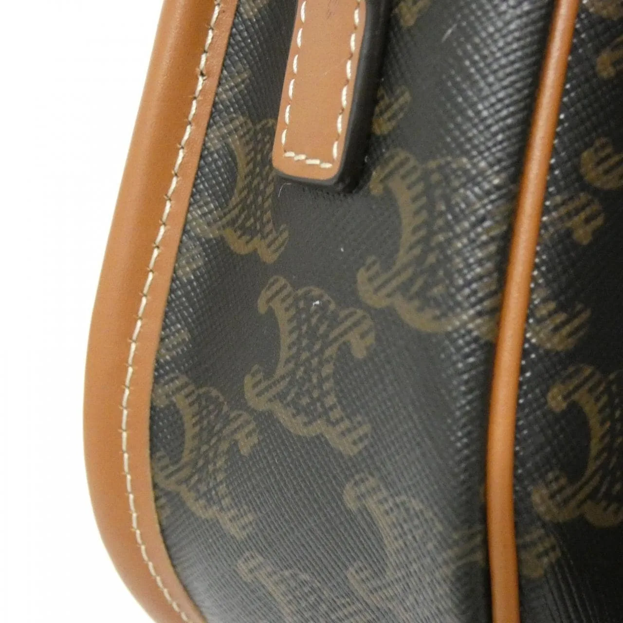 CELINE Triomphe 191502BZJ Shoulder Canvas Black Canvas - Thumbnail 7