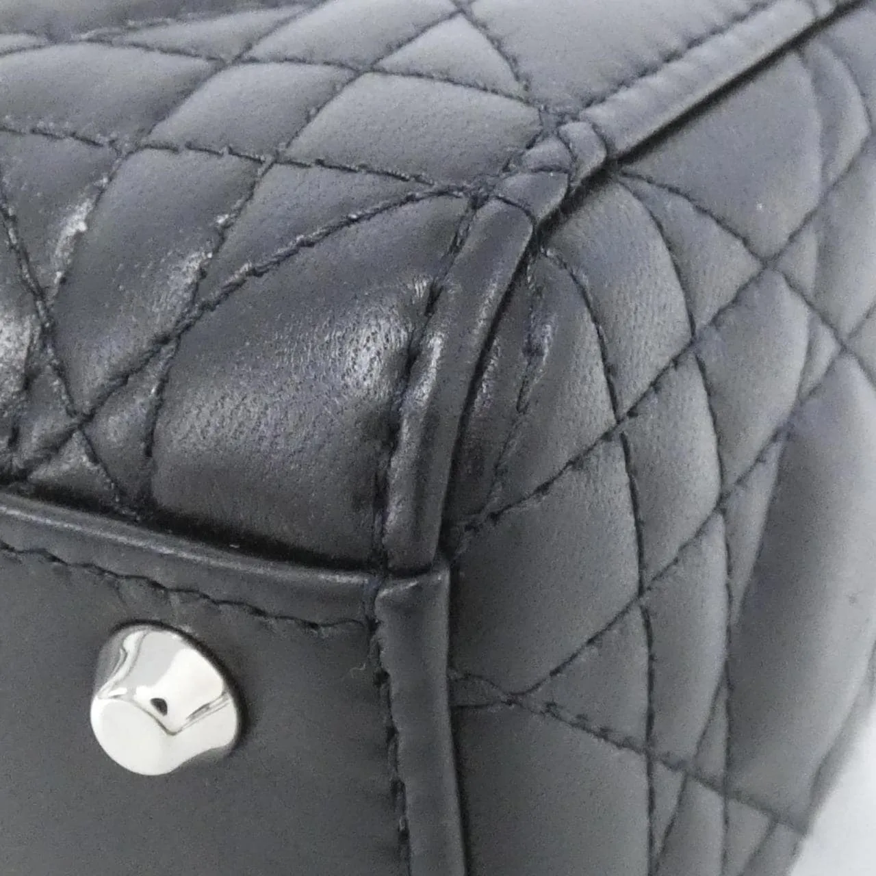 DIOR Lady Dior M0505PNGE Handbag Lambskin Black Lambskin - Thumbnail 3