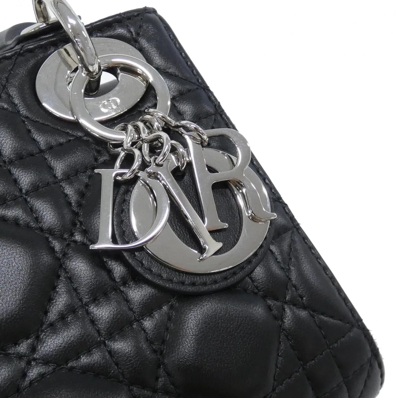 DIOR Lady Dior M0505PNGE Handbag Lambskin Black Lambskin - Thumbnail 5