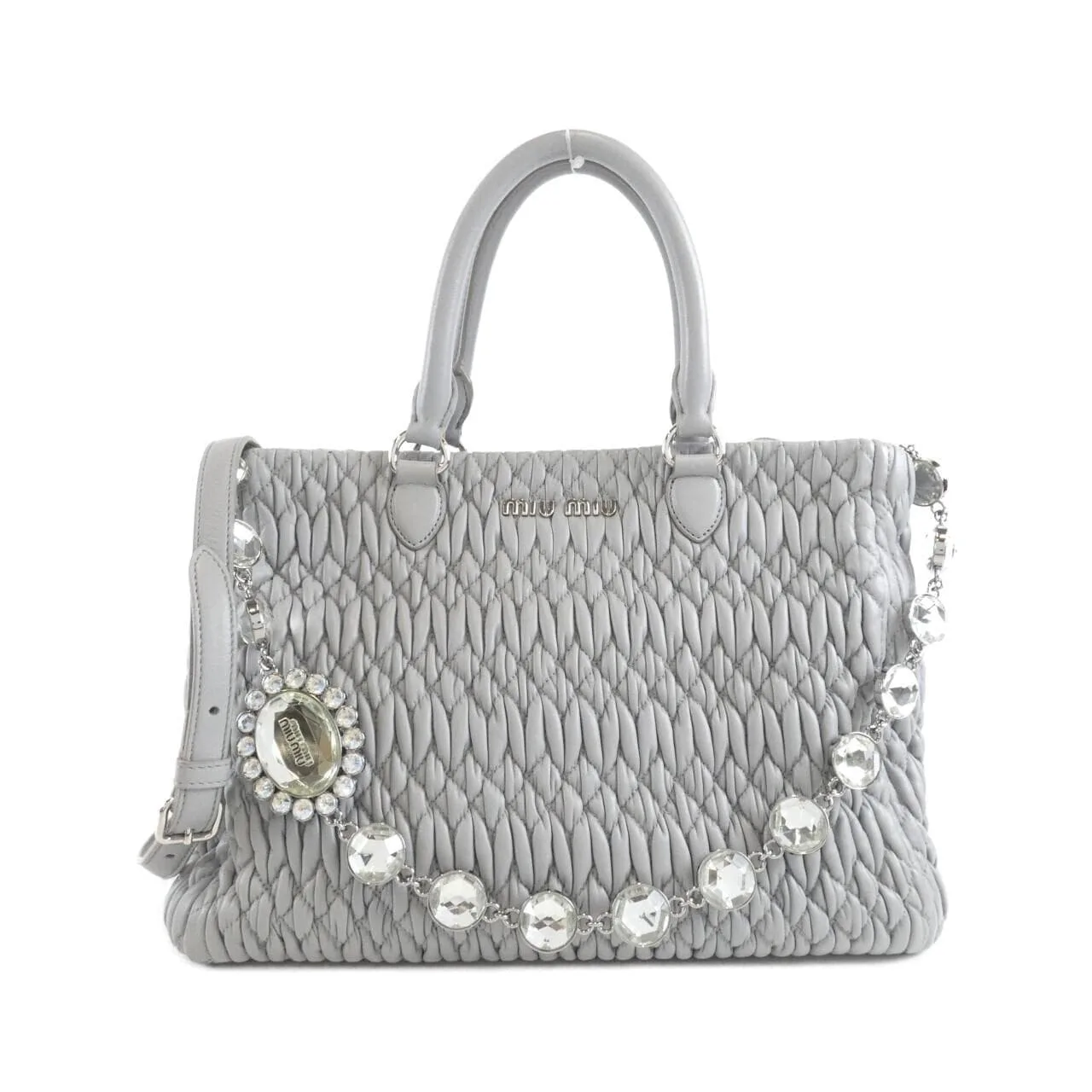 MIU MIU 5BA067 Handbag Grey