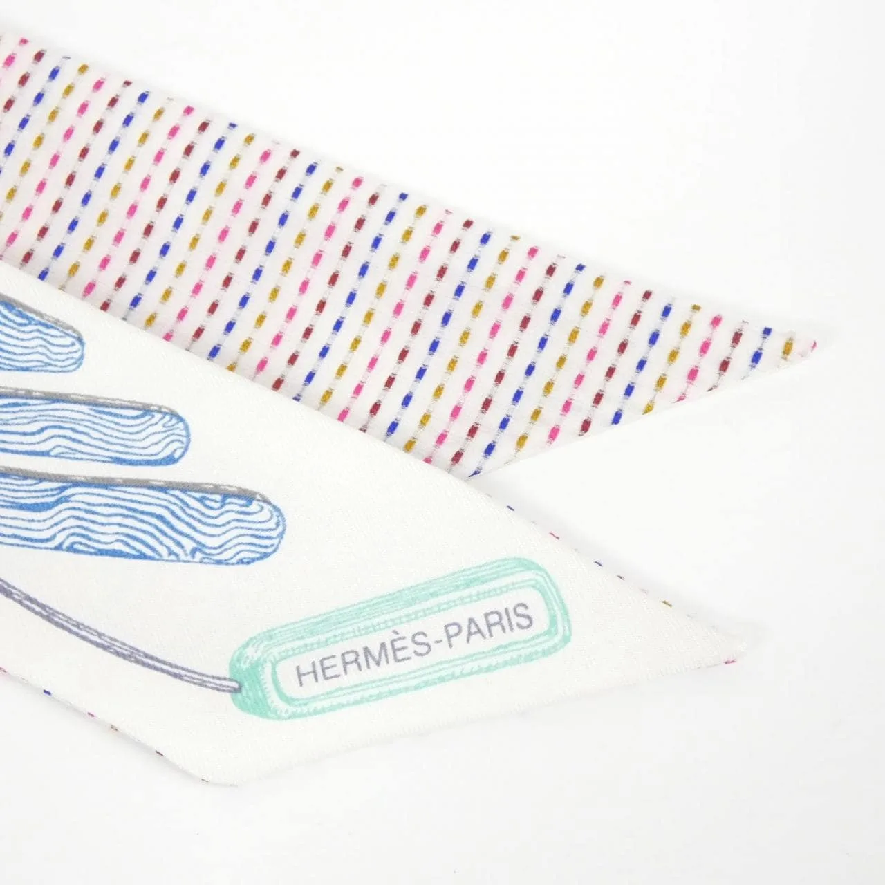 HERMES 853954S Scarf White Rank A - Thumbnail 2