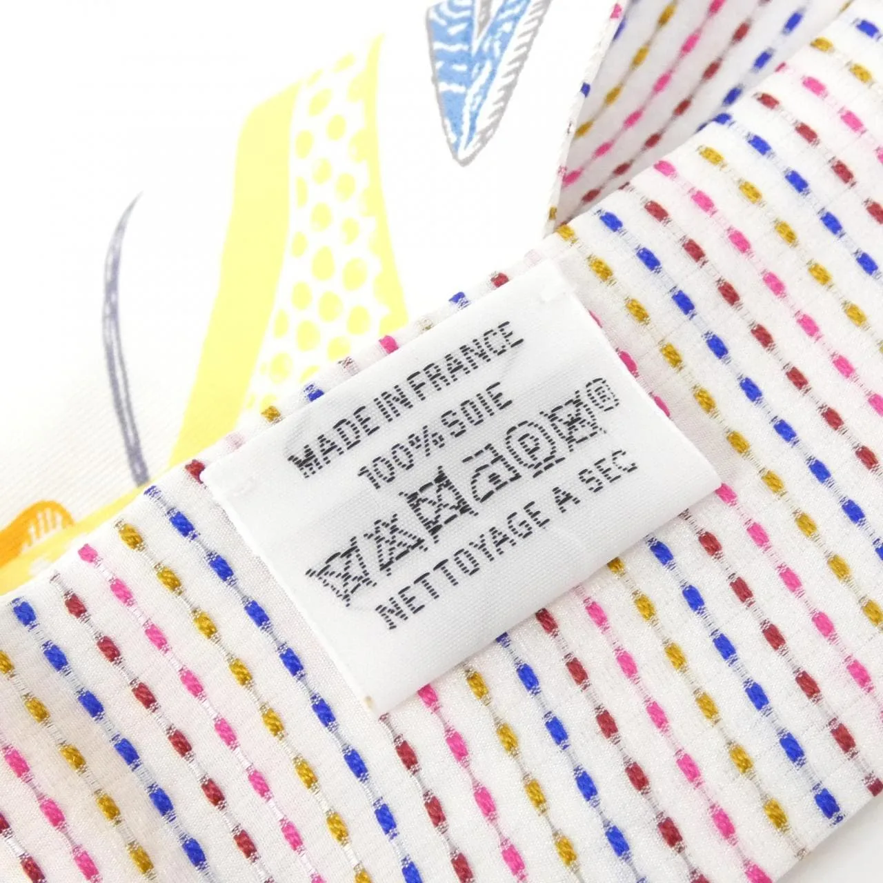 HERMES 853954S Scarf White Rank A - Thumbnail 3