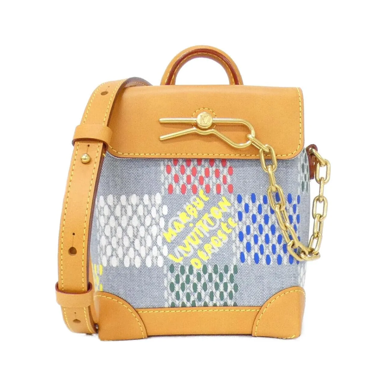 LOUIS VUITTON Steamer N00190 肩背包 牛仔布