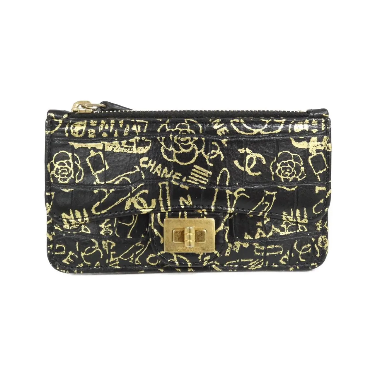 CHANEL Timeless Classic AP0624 Card Case Crocodile