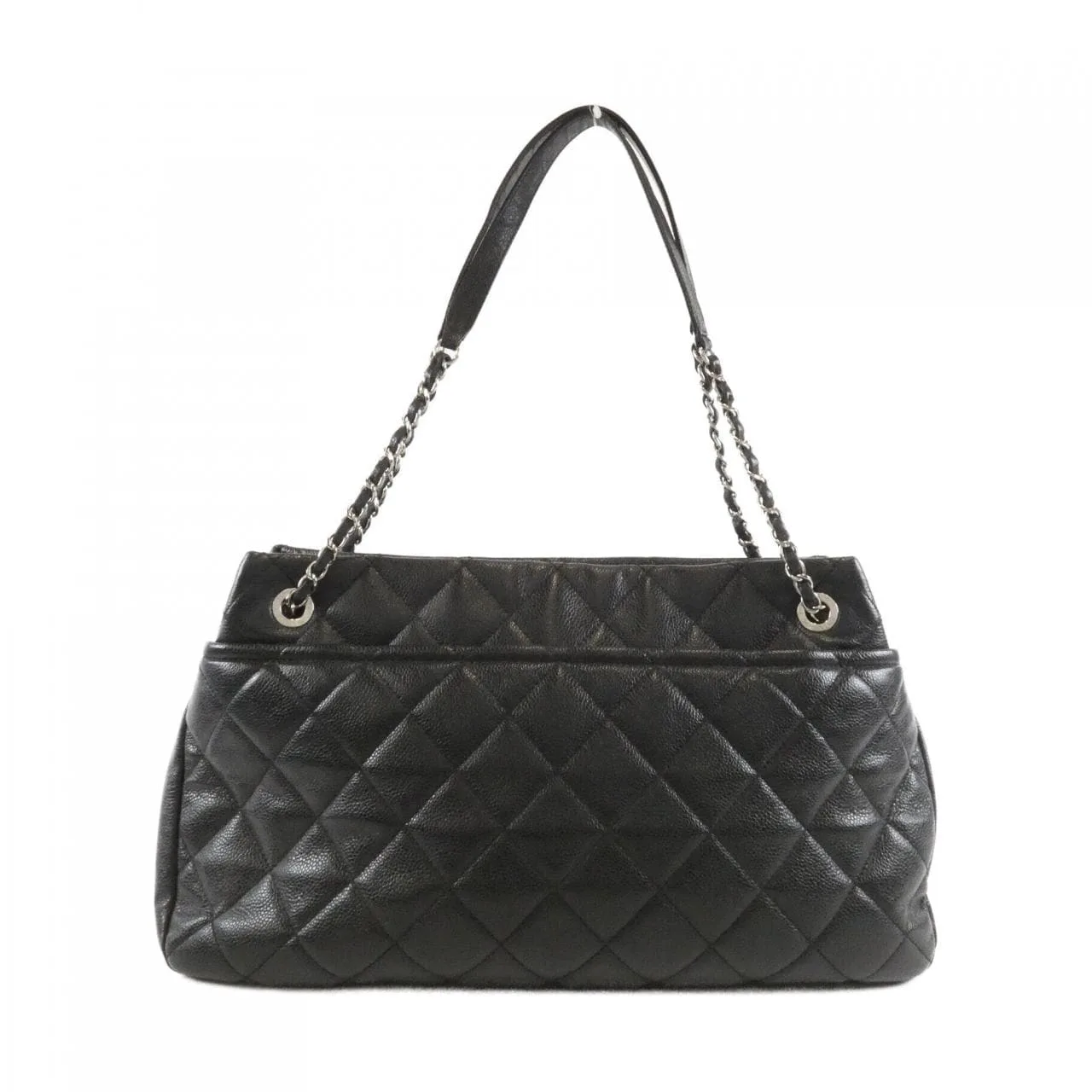 CHANEL 67292 Handbag Grained Calfskin 黑色 荔枝紋牛皮 - 縮圖 2