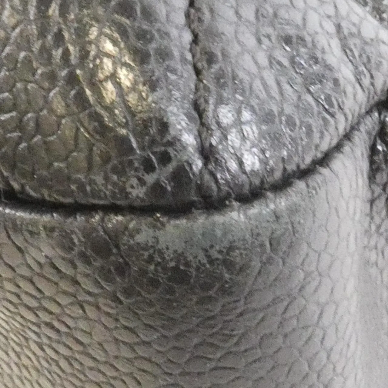 CHANEL 67292 Handbag Grained Calfskin 黑色 荔枝紋牛皮 - 縮圖 4