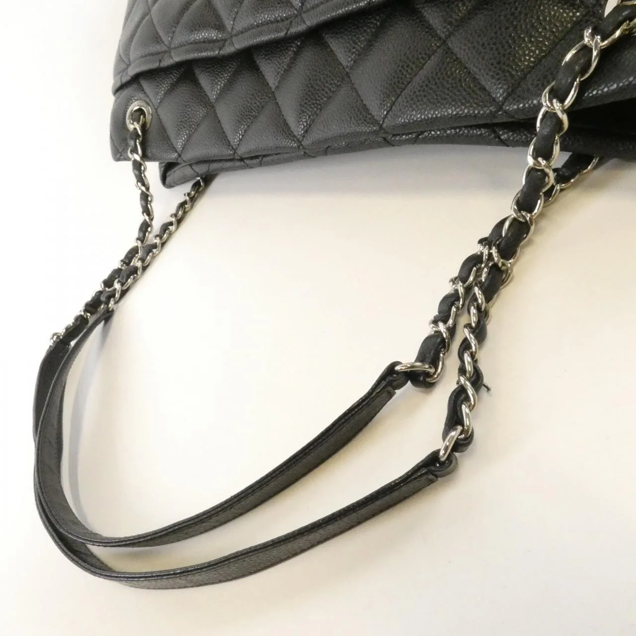 CHANEL 67292 Handbag Grained Calfskin 黑色 荔枝紋牛皮 - 縮圖 7