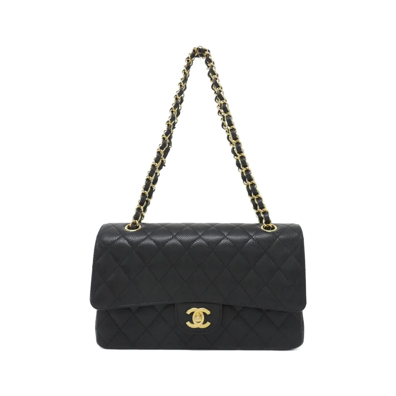 CHANEL Matelasse 1112 Shoulder Grained Calfskin