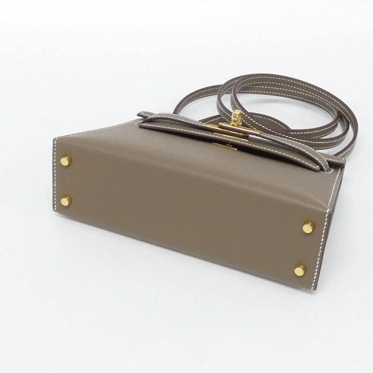 HERMES Kelly 071302CC Handbag Epsom Etoupe Epsom 皮 未使用品 - 縮圖 3
