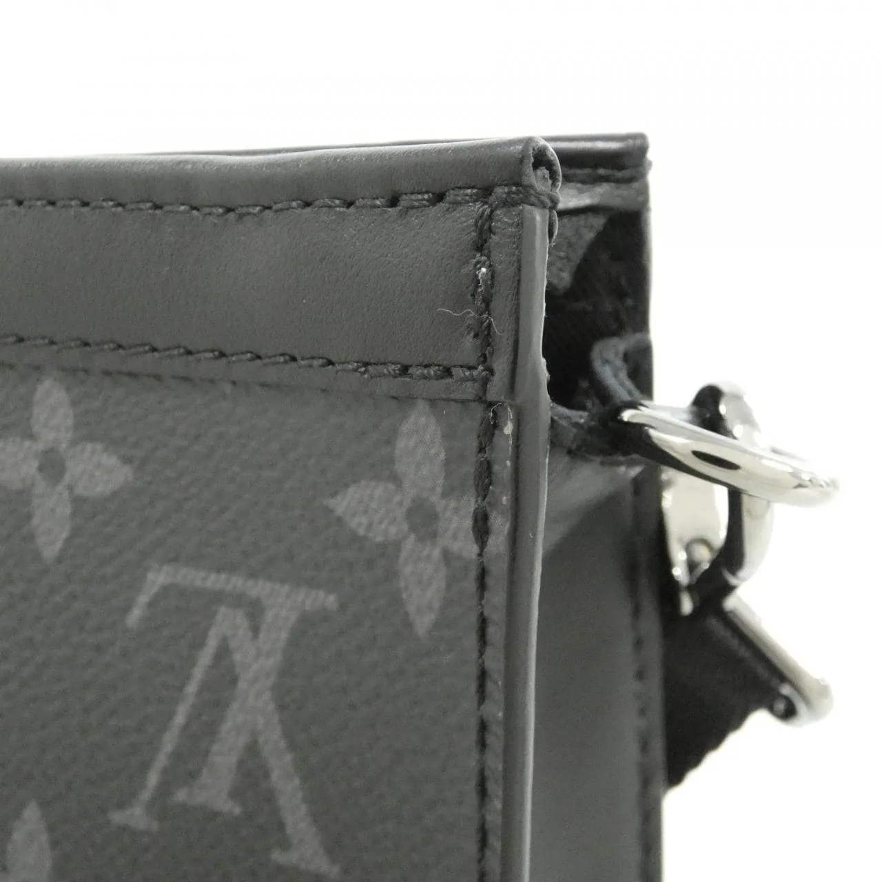 LOUIS VUITTON Eclipse M81124 Shoulder Monogram 黑色 Monogram 中古品A - 縮圖 4