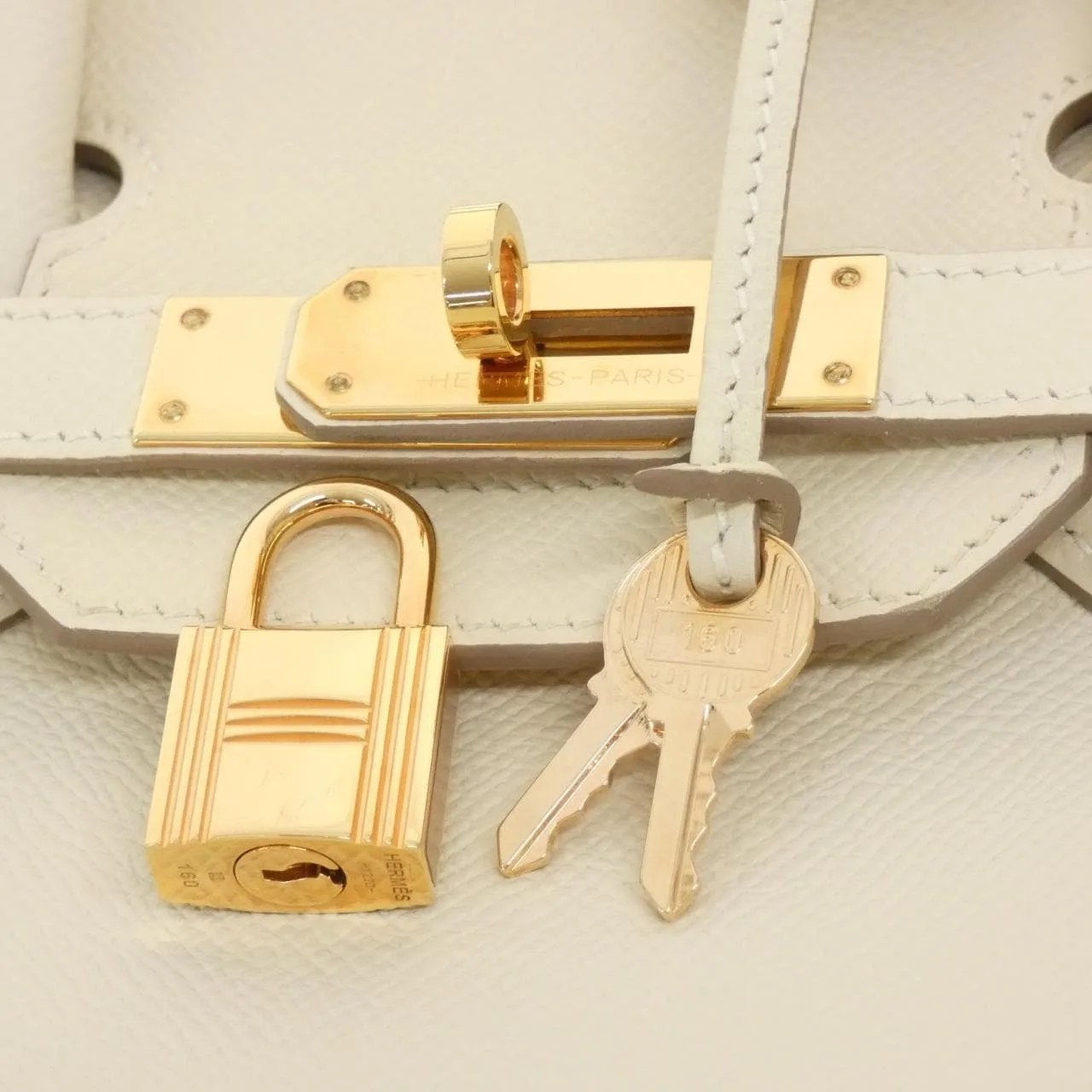 HERMES Birkin Handbag Epsom Black Epsom Leather Rank A - Thumbnail 7