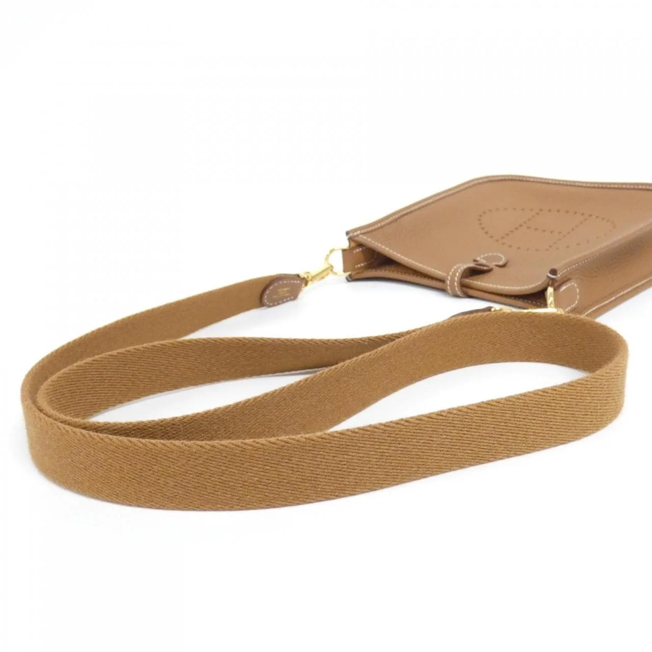 HERMES Evelyne 069426CC Shoulder Clemence Gold Clemence Leather Rank A - Thumbnail 5
