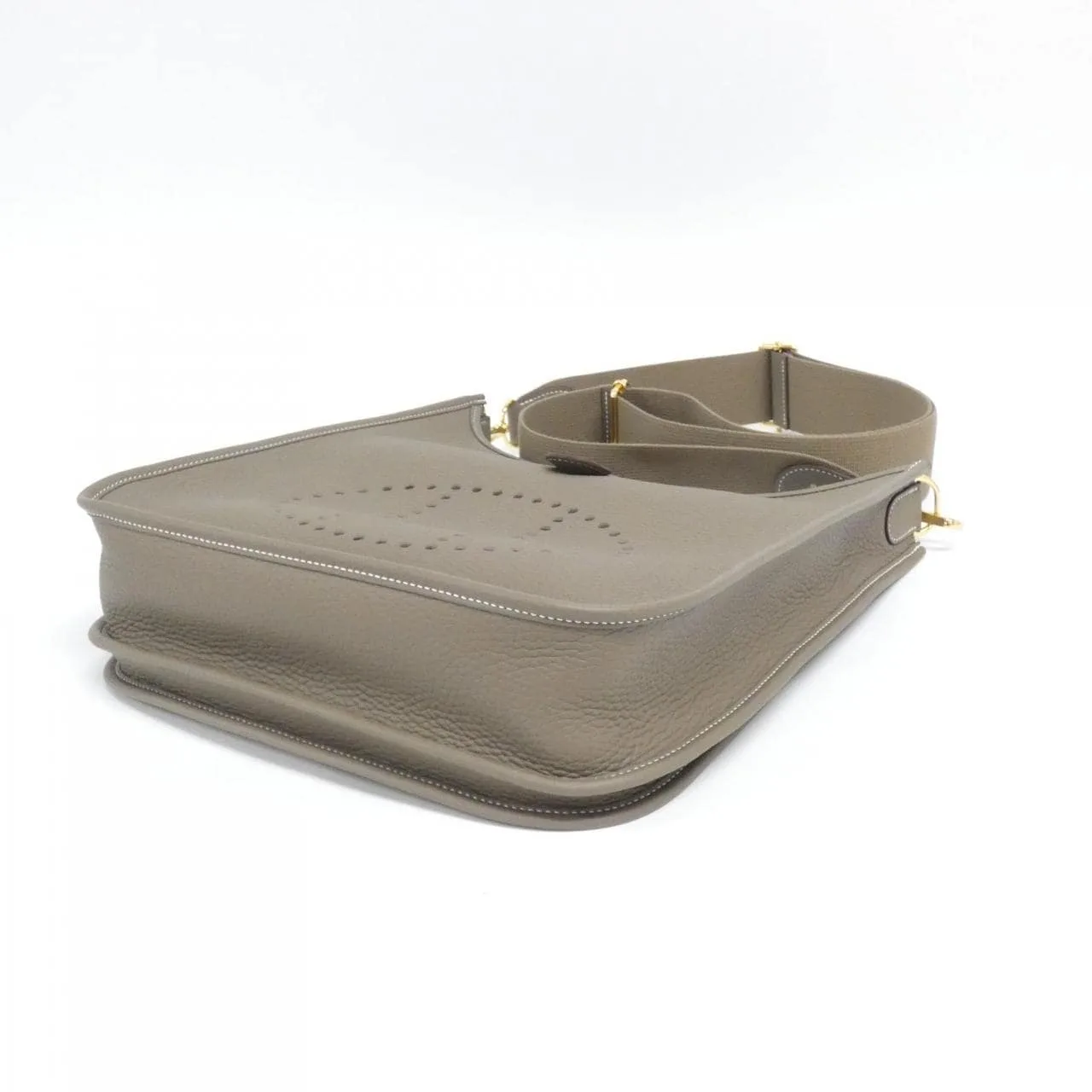 HERMES Evelyne 056277CC Shoulder Clemence Etoupe Clemence Leather Unused - Thumbnail 3