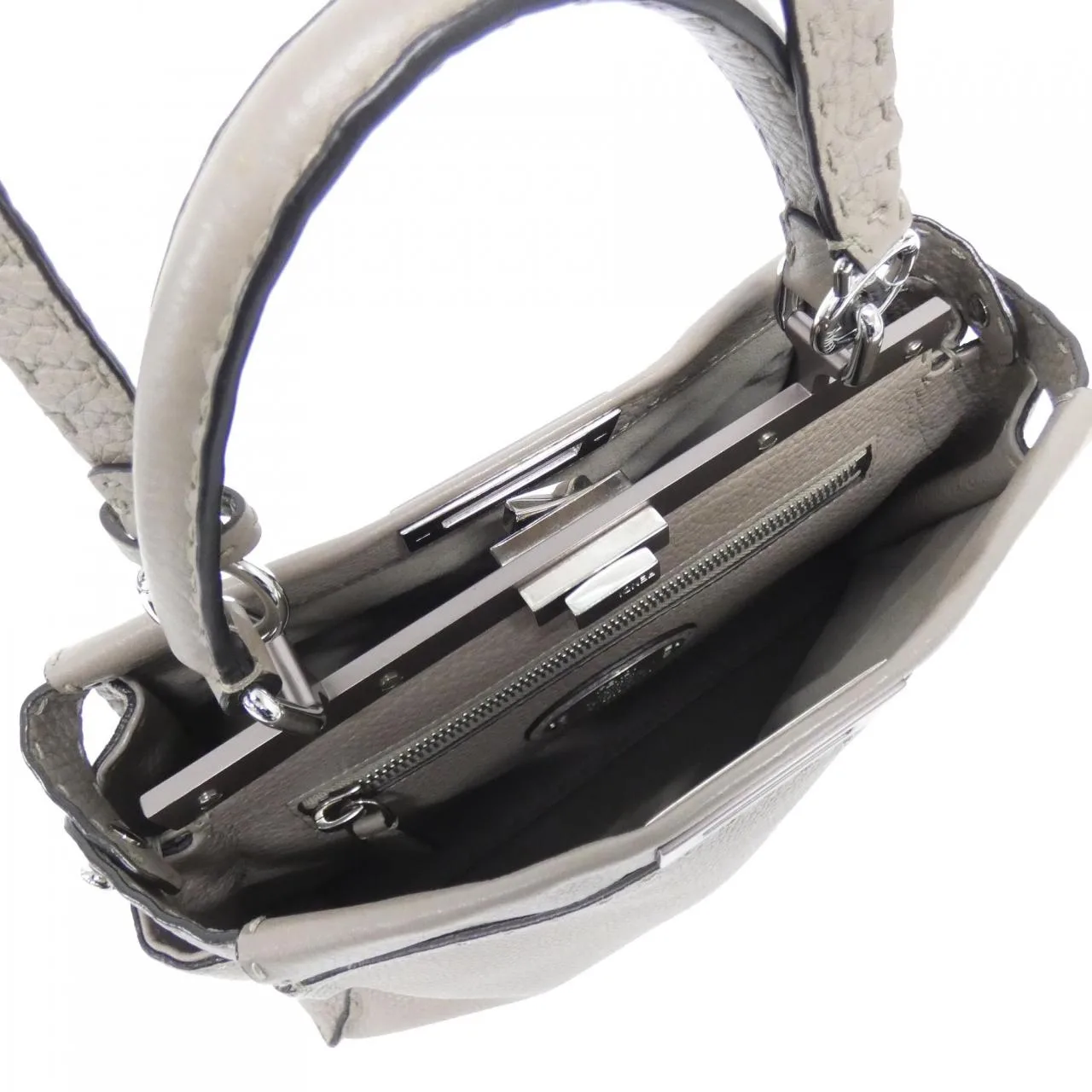 FENDI Peekaboo 8BN290 1RM Handbag Black - Thumbnail 8