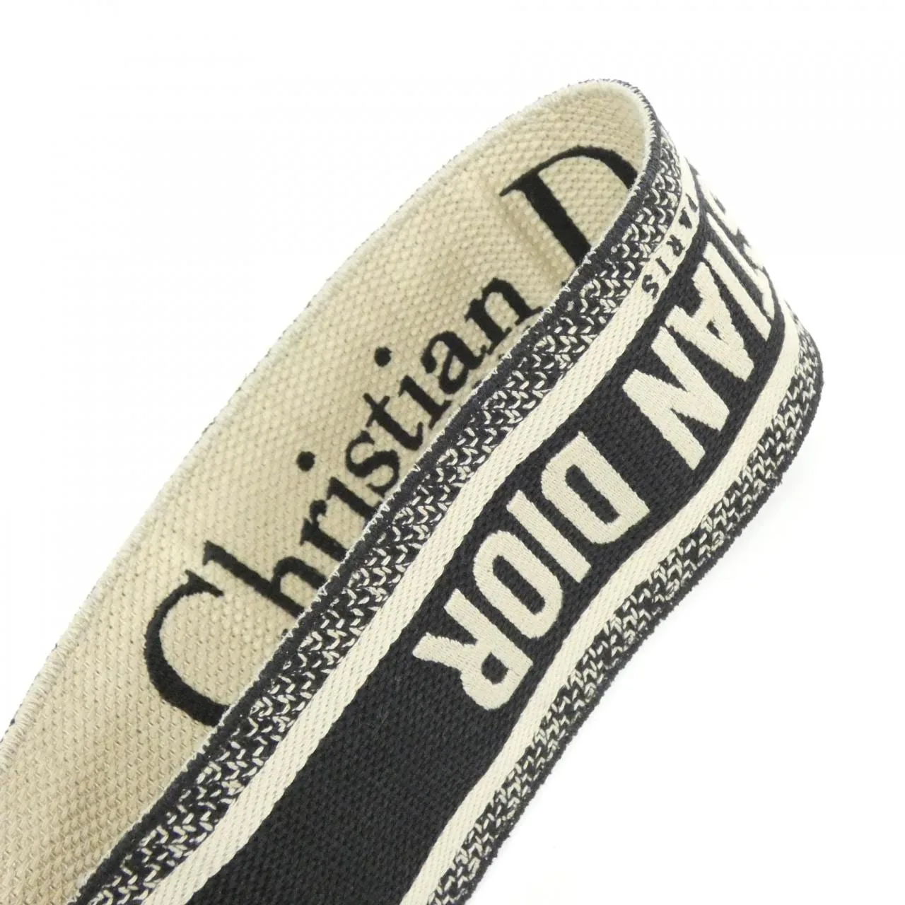DIOR S8552CBTE Wallet Canvas 黑色 帆布 中古品A - 縮圖 2