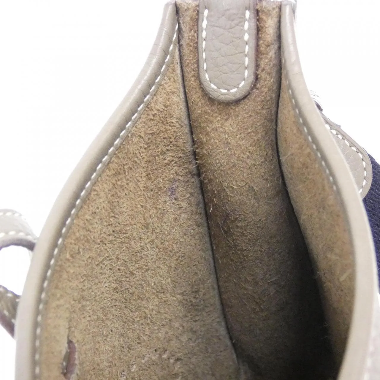 HERMES Evelyne 085945CK Shoulder Clemence Etoupe Clemence Leather Rank A - Thumbnail 8